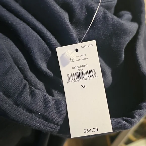 BANANA REPUBLIC blue hoodie... size XL....NEW! - Picture 6 of 10